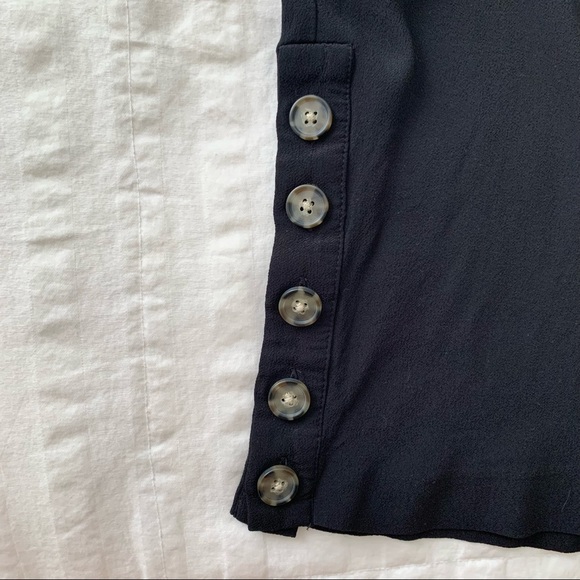 Madewell Black Side Button Easy Dress - Picture 9 of 12